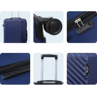 S7 STAR LG61761-LG61766 Juego de 3 Maletas Rígidas de Viaje, Cabina ABS de Moda Set 3pcs con Ruedas de 360º Extraíbles, Trolley Equipaje Estructura Ligera Ssa Telescópica 20+24+28in - details 2