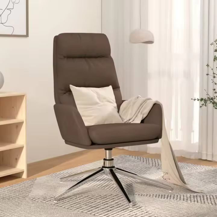 vidaXL Sillón de relax de tela color en color Crema/Taupé/Gris claro y más - 1