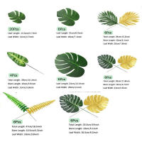 60Pcs Hojas De Palma Tropicales Artificiales Para Fiesta Hawaiian Luau Verano Decoración De Selva Tema De Fiesta Boda Cumpleaños Decoración De Mesa Para Hogar - details 9