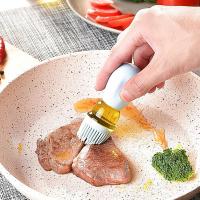 Botella De Aceite De Oliva Con Cepillo De Silicona Para Barbacoa Y Cocina Dispensador Con Rojellera Herramienta Para Hornear Y Cocinar Accesorios De Cocina - details 2