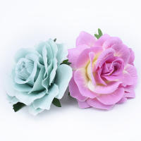 Rosa De Seda Alta Calidad 10CM Para Decoración De Casamiento Hogar Navidad Accesorios De Boda Flores Artificiales DIY Broche - details 3