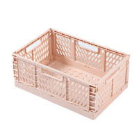Caja De Almacenamiento Plegable De Plástico 2Pcs Cesta Plegable Organizadora Portátil Para Maquillaje Joyas Juguetes - details 7