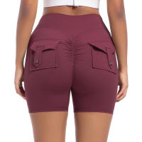 SSITO Pantalones cortos de Yoga para Mujer, Mallas de Gimnasio with Bolso fruncido en el asiento, medias rezadoras de beltera High, Pantones cortos SexIs with fruncido en el asiento para Cycling - details 43