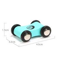 Juguete De Madera Para Niños Carro De Deslizamiento Con Carril De Carreras Y Slides Mini Juego De Coches Modelo Colorido Para Niños Juguetes Educativos Sin Batería - details 6
