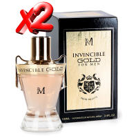 2 UNIDADES Invincible Gold Eau de Toilette para hombre 100ml Montage Brands Fragancia inspirada en otros perfumes Pour Homme Colonia - details 0