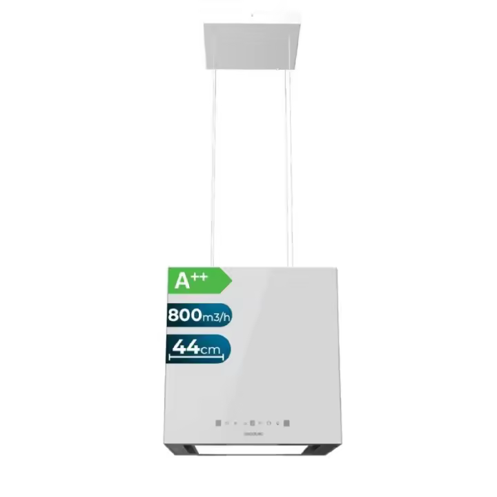 Cecotec Campana de isla Bolero Flux CCT 448000 Glass White A++ - 1