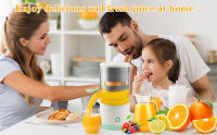 Exprimidor Automatico de Naranjas 45W Recargable con Cable USB C, Mini Exprimidor Electrico Licuadora Extractor de Zumo Automatico Exprimidores Eléctricos de Naranja Exprimidor de Cítricos Eléctrico Recargable por USB de Jugo Inalámbrico - details 5