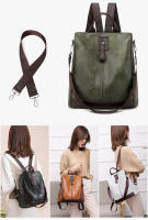 Mochila De Cuero Vintage Para Mujer 3 En 1 Antirrobo Capaz Para Niñas Adolescentes Bolsa Escolar De Viaje Mochila Feminina - details 7