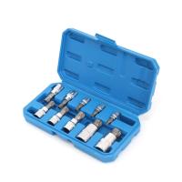 Podofo Juego profesional de 10 llaves de vaso de 12 puntas M4-M18 1/4"  3/8"  1/2" Kit de herramientas de reparación con estuche - details 6