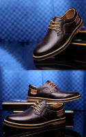 Zapatos De Cuero Para Hombre Moda Primavera Otoño Casual Lace-up Formales Negocios Bodas Vestido Zapatos Talla Grande 38-48 - details 13