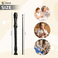 SWAN Grabador De Acordeón Con 8 Agujeros Para Principiantes Instrumento De Clase Con Varita De Limpieza Regalo Favorito (Fingering Alemán) - details 2