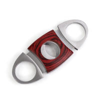 Cortador De Cigarrillos De Acero Inoxidable Y Madera Marrón JIBILL Accesorio De Cigarrillos Regalo De Navidad Para Padre 9x3.6x1.1cm - details 4
