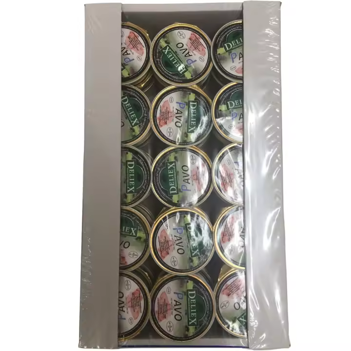 Deliex. Crema de Pavo Deliex de 23 gr x 45 unidades. Monodosis de crema de paco en peqeñas porciones para desayunos y meriendas - 1