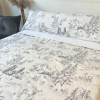 Juego de Sábanas Algodón Toile de Jouy Ciervos – Alo Home - details 2