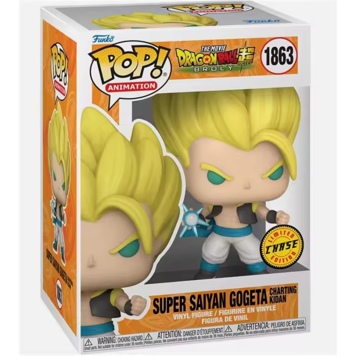 Funko pop Super Saiyan Gogeta Charting Kidan Chase 1863 Dragon Ball Super Broly - 1