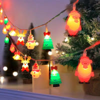Luces De Navidad LED Con Diseños De Santa Claus Snowman Y Árbol De Navidad En Silicón Gel Para Decoración De Fiesta - details 4