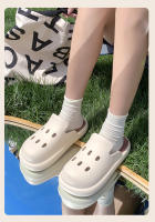 Zapatillas De Mujer Para Verano 2024 Con Suela Gruesa Y Agujero Muller Zapatos De Exterior Oficina Sandalias Mitad Pares Para Playa - details 11