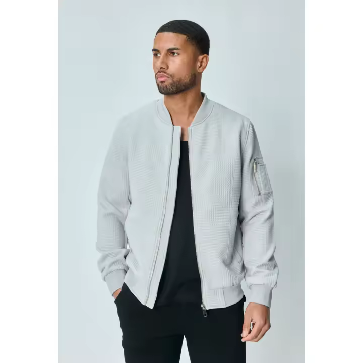 Everlyx - Chaqueta Lisa con Estampados Geométricos - Estilo Bomber - Hombre - QQ161N43 - 1