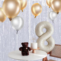 Juego De 1 Pieza De Cortina De Foil Dorado De 9.8 Pies Para Fondo De Fotografía De Cumpleaños Decoración De Fiesta Streamers De Aluminio - details 5