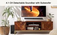 Barra de Sonido ULTIMEA Apollo S50 4.1ch 200W Soundbar para TV con Subwoofer, 2 en 1 Barra de Sonido Desmontable para TV, BASSMAX, Bluetooth 5.3 Barra de Sonido, 3 Modos de Ecualización TV Altavoces, Graves Barras de Sonido - details 3
