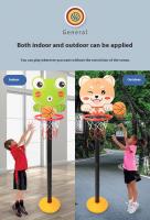 Carro De Baloncesto Vertical Ajustable Para Niños Rebound Deportes Al Aire Libre En Casa Y En El Interior Diseño De Dibujos Animados Interacción Padres-Hijos ABS Plástico Edad Recomendada 6-12 Años Y 14 Años+y - details 3
