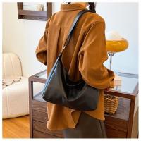 Bolso De Hombro Para Mujer De Cuero PU Vintage Estilo Maillard Casual Gran Capacidad Textura Moda Cruzado Bolso De Compa\u00f1ero - details 7