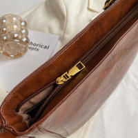 Bolso De Hombro Para Mujer Gran Capacidad Estilo Casual Para Trabajo Y Escuela Color Sólido Cierre De Cremallera Material PU - details 19