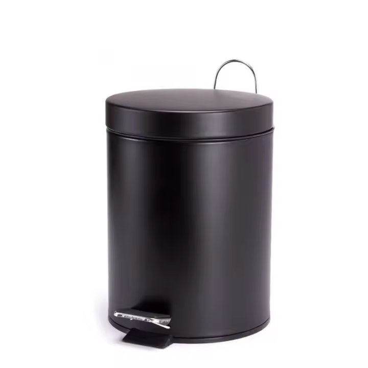 TIENDA EURASIA - Papelera con Pedal, Cubo Extraible, Acero Inoxidable - 1