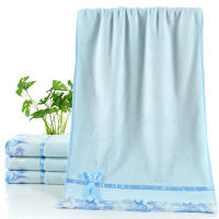 Juego De Toallas De Microfibra Bordadas 4 Piezas 2 Toallas De Baño 140x70cm Y 2 Toallas De Rostro 75x35cm Secado Rápido Toallas Para Baño - details 5