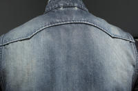 Chaleco De Mezclilla Casual Para Hombre Estilo 2025 Moda Elegante Color Sólido Con Hebilla Alta Calidad Boutique Todo Incluido - details 7