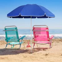 Sombrilla playa antiviento 220 o 300 cm, Max Air, marinera, octogonal, protección UV50 y revestimiento plateado, 8 varillas fibra de vidrio, mástil inclinable Ø28/32 mm, incluye funda con asa, con ventilación superior.pincho color se envía al azar. - details 1