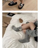Calcetines De Lana Merino De Conejo Angolero Para Mujer Invierno Cálidos De Color Sólido Calcetines De Nieve De Cashmere - details 5
