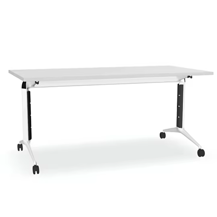 Mesa Plegable Blanca con Ruedas Trama 80 de Actiu 180X80cm - 1