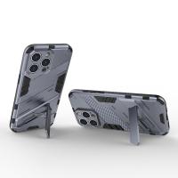 Funda De Teléfono Rugged Armor Para iPhone 11 12 13 Mini 14 plus 15 pro Max Con Soporte Oculto Y Funda Trasera Resistente a Golpes Y Choques Anti-Resbaladizo Y Anti-Scratch - details 6