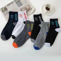 Calcetines Deportivos Transpirables De Algodón Para Hombres Fibra De Bambú Absorción De Sudor Desodorante Negocios Otoño Invierno - details 1