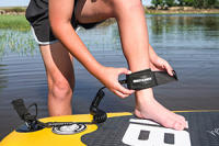 tabla de paddle surf hinchable para niños con leash de seguridad