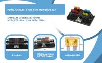 Banner - Portafusibles 4 Vias con indicador LED