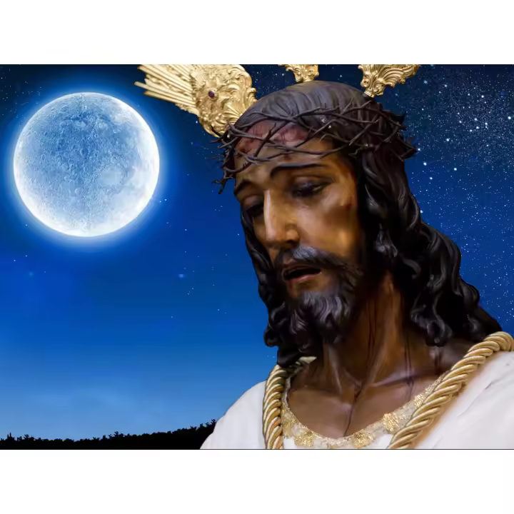 Pintura de diamantes Cofrades de la Semana Santa. En lienzos de 30x40cm disponibles varias imágenes diferentes. Disponible de varias ciudades y varias imágenes - 1