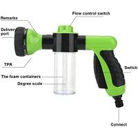 Lance De Espuma Portátil Para Automóvil Con Rojellador De Alta Presión 3 Grados Juego De Agua Limpieza Herramienta De Lavado De Coche Para Jardín - details 5