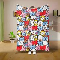 Manta De Flannel Con Estampado De Corazón Super Suave Y Cómoda Para Todas Las Estaciones Manta De Viaje Para Cama Sofa Camping - details 17