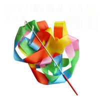 Cinta De Gimnasia Artística De Color Sólido Prop De Desempeño Para Danza Y Fitness Resistente Al Desvanecimiento Ropa Deportiva Para Niños - details 9