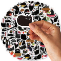 Pegatinas De Gato Negro Etori Life 45pcs/Box Impermeables Para Computadora Y Scrapbooking Estación Creativa De Suministros De Oficina - details 3