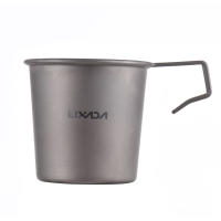 Lixada Taza De Camping De Titanio 220ml Ligera Para Senderismo Y BBQ Deporte Al Aire Libre Con Juego De Utensilios De Cocina - details 2