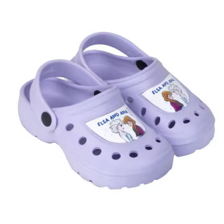 Zuecos Clogs Frozen Elsa y Ana Lila Niña 76499 - 1