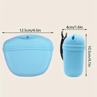 Bolsa De Cintura Para Entrenamiento De Perros De Silicona Con Clip Magnético Almacenamiento De Alimentos Para Premios Para Puppies Bolsa Portátil Para Salidas Con Alimentos Para Perros - details 9