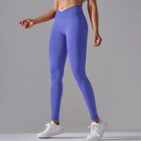 Leggings De Yoga Para Mujer Cintura Alta Levantamiento De Caderas Gimnasio Sin Costuras Pantalones De Deporte Fitness Running - details 35