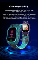 Reloj inteligente Q19 para niño y niña, dispositivo con tarjeta Sim, llamada de emergencia, camara de telefono, Chat de voz, foto, pantalla a Color, regalo, nuevo, 2024. Color Azul Verde - details 2