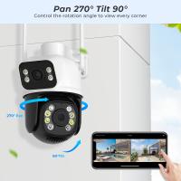 Cámara De Seguridad BESDER 8MP PTZ Wifi Exterior Visión Nocturna Doble Pantalla Detección De Humanos CCTV IP Protección 4MP - details 6