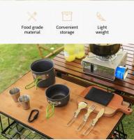 Juego De Utensilios De Cocina Para Camping Ultraligero Exterior Sin Plegar Material De Vidrio No Desechable Apta Para Calentar Agua - details 1
