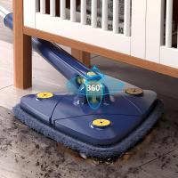 JUPPLIES Fregona Giratoria 360º Triangular Autoescurrible - Fregona Mopa para Limpiar Paredes y Azulejos - Fregona Muy Absorbente - Limpieza para Todo Tipo de Superficies - details 0